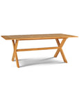 Oakville Teak Rectangular Patio Picnic Dining Set 3PC - LOOMLAN - HiTeak - Outdoor Dining Sets