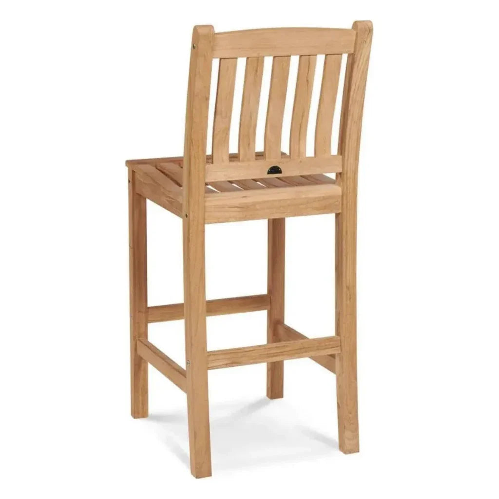 Oasis 3 - Piece Square Bar Height Teak Outdoor Dining Set - LOOMLAN - HiTeak - Outdoor Bistro Sets