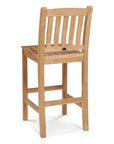 Oasis 3 - Piece Square Bar Height Teak Outdoor Dining Set - LOOMLAN - HiTeak - Outdoor Bistro Sets