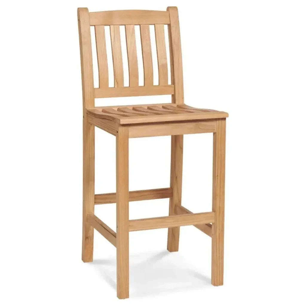 Oasis 3 - Piece Square Bar Height Teak Outdoor Dining Set - LOOMLAN - HiTeak - Outdoor Bistro Sets
