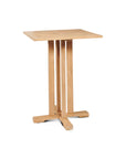 Oasis Teak Patio Square Bar Height Dining Set 3PC - LOOMLAN - HiTeak - Outdoor Dining Sets