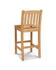 Oasis Teak Patio Square Bar Height Dining Set 3PC - LOOMLAN - HiTeak - Outdoor Dining Sets