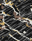 LOOMLAN Rugs Oceana Black Washable Indoor-Outdoor Rug