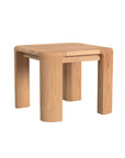 Natural Teak Rectangular Outdoor End Table