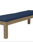 Coastal Teak Sunbrella Outdoor Dining Bench