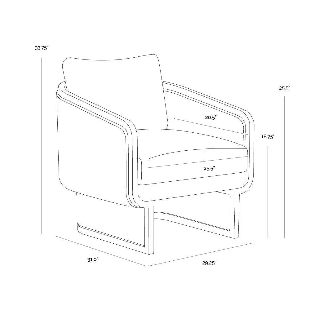 Olbia Lounge Chair Louis Cream Outdoor - LOOMLAN - SUNPAN - Outdoor Lounge Chairs