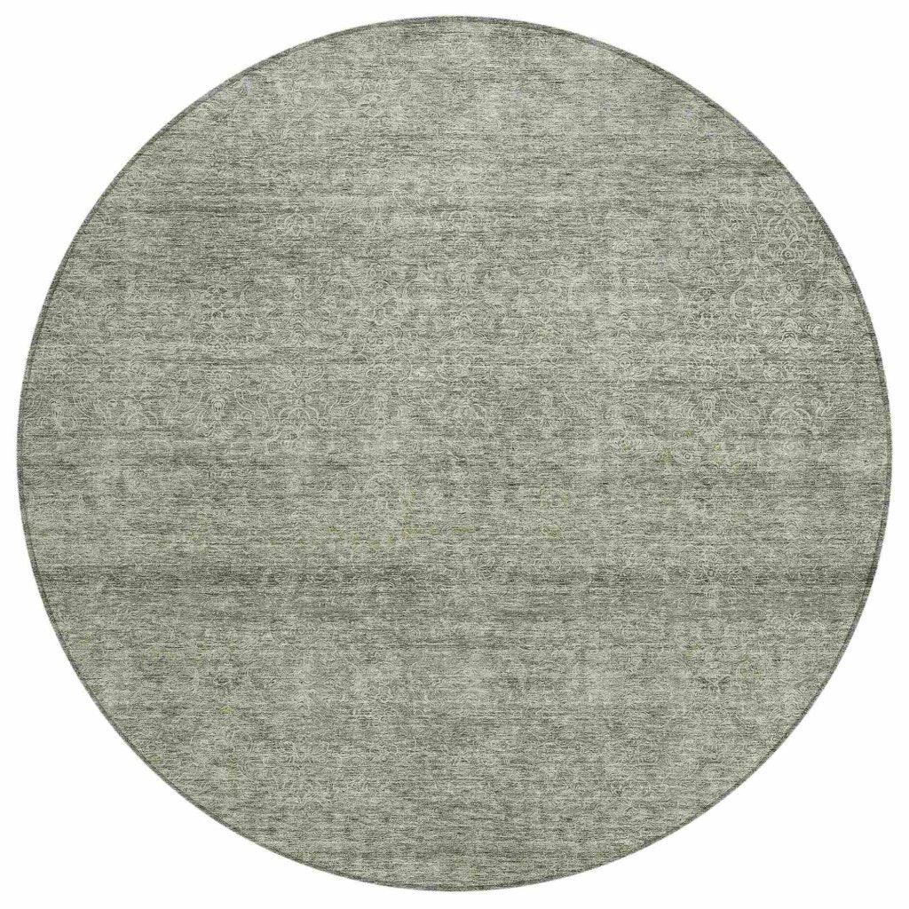 LOOMLAN Rugs Omera Green Washable Indoor-Outdoor Rug