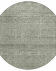 LOOMLAN Rugs Omera Green Washable Indoor-Outdoor Rug