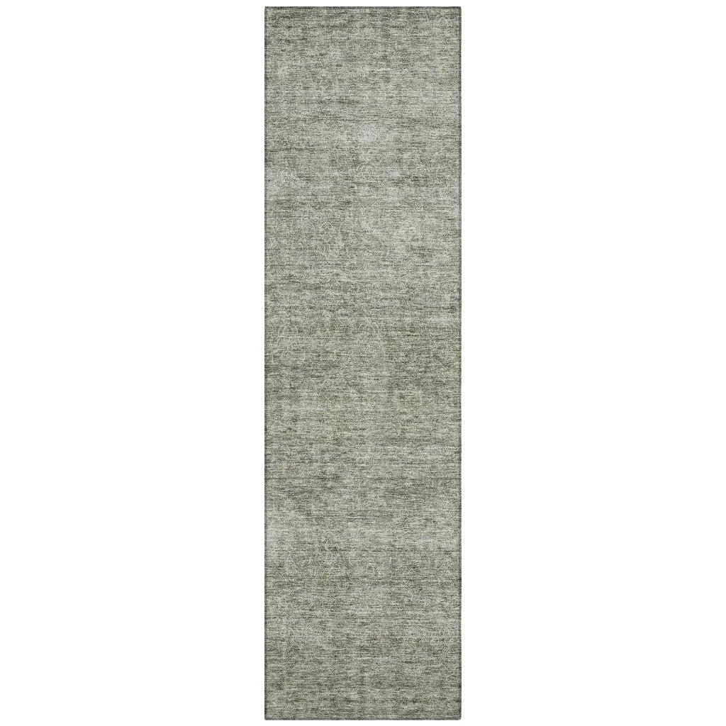 LOOMLAN Rugs Omera Green Washable Indoor-Outdoor Rug