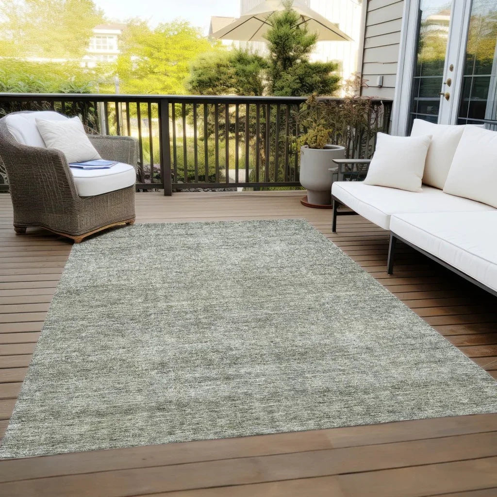 LOOMLAN Rugs Omera Green Washable Indoor-Outdoor Rug
