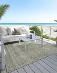 LOOMLAN Rugs Omera Green Washable Indoor-Outdoor Rug