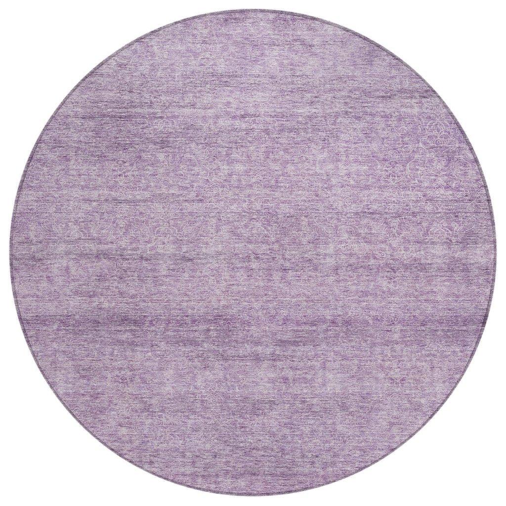LOOMLAN Rugs Omera Purple Washable Indoor-Outdoor Rug