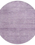 LOOMLAN Rugs Omera Purple Washable Indoor-Outdoor Rug