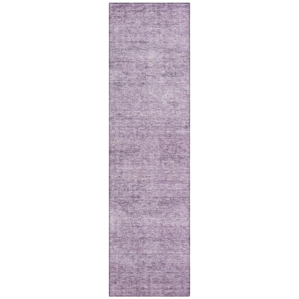 LOOMLAN Rugs Omera Purple Washable Indoor-Outdoor Rug
