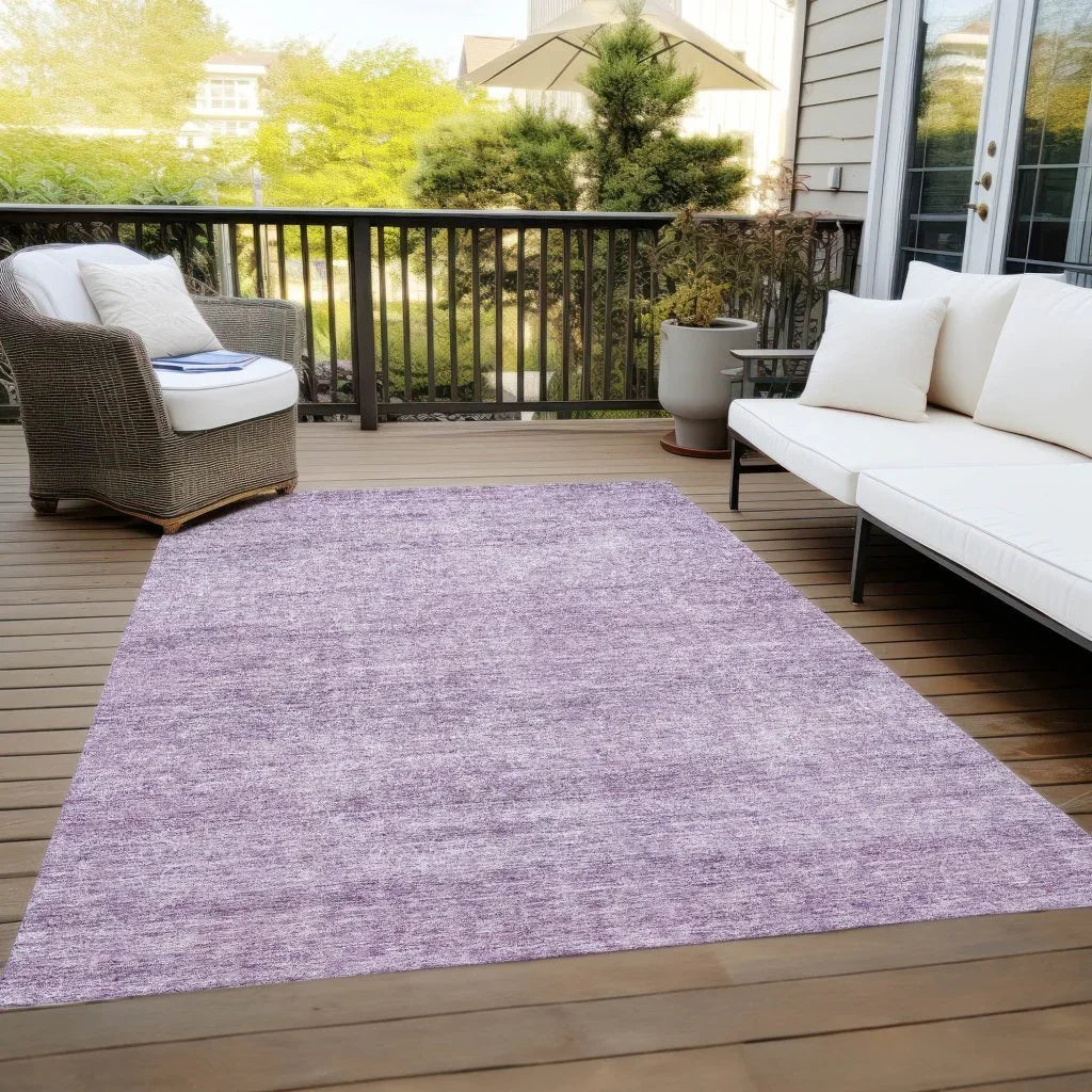 LOOMLAN Rugs Omera Purple Washable Indoor-Outdoor Rug
