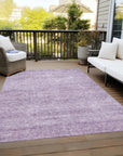 LOOMLAN Rugs Omera Purple Washable Indoor-Outdoor Rug