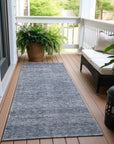 LOOMLAN Rugs Omera Sky Washable Indoor-Outdoor Rug