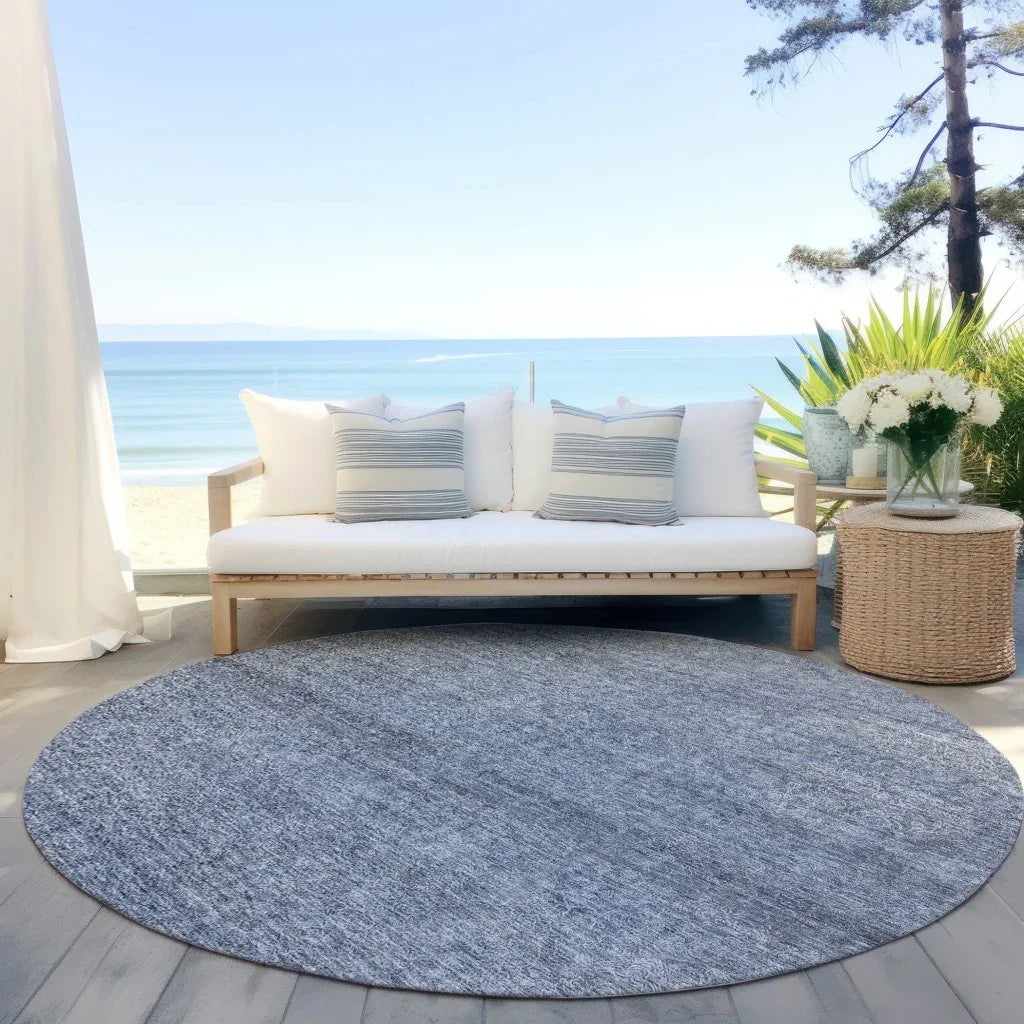 LOOMLAN Rugs Omera Sky Washable Indoor-Outdoor Rug