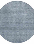 LOOMLAN Rugs Omera Sky Washable Indoor-Outdoor Rug