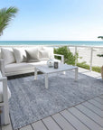 LOOMLAN Rugs Omera Sky Washable Indoor-Outdoor Rug