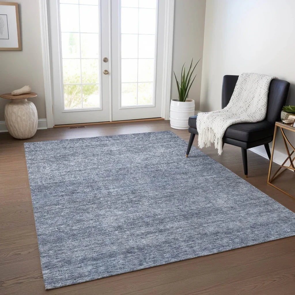 LOOMLAN Rugs Omera Sky Washable Indoor-Outdoor Rug