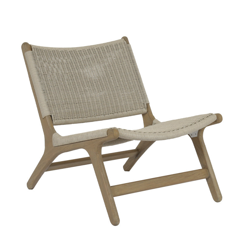 Coastal Teak Outdoor Accent Chair