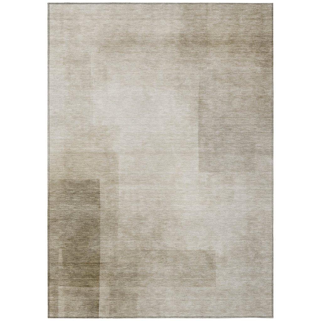 LOOMLAN Rugs Opaline Brown Washable Indoor-Outdoor Rug