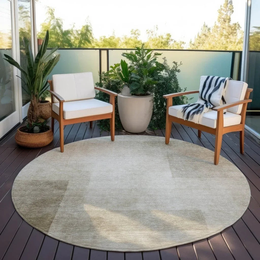 LOOMLAN Rugs Opaline Brown Washable Indoor-Outdoor Rug
