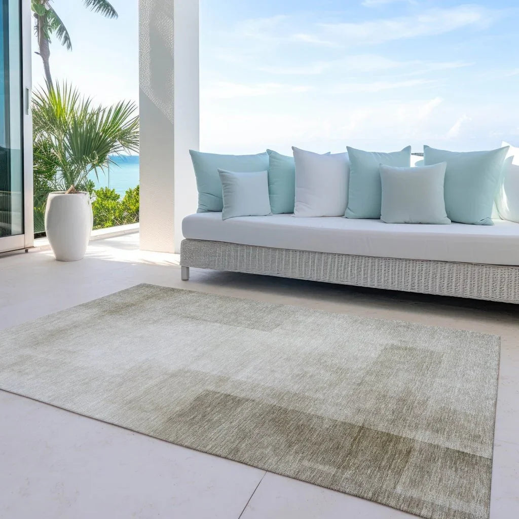 LOOMLAN Rugs Opaline Brown Washable Indoor-Outdoor Rug