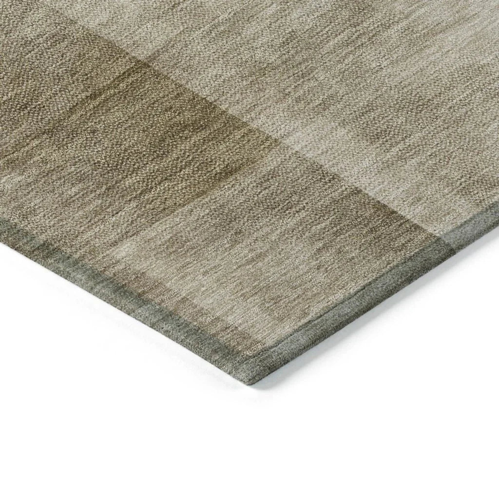 LOOMLAN Rugs Opaline Brown Washable Indoor-Outdoor Rug