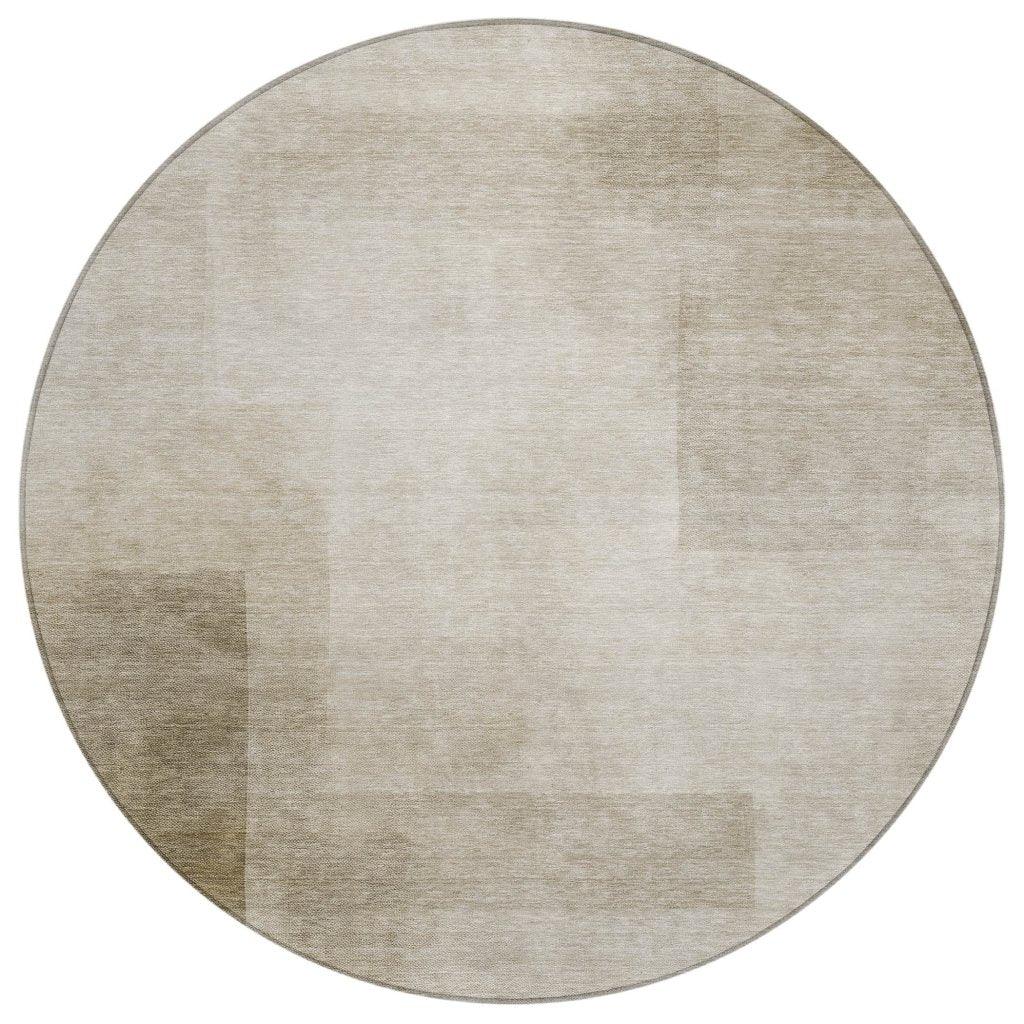 LOOMLAN Rugs Opaline Brown Washable Indoor-Outdoor Rug