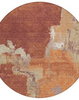 LOOMLAN Rugs Orave Orange Washable Indoor-Outdoor Rug