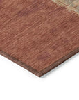 LOOMLAN Rugs Orave Orange Washable Indoor-Outdoor Rug