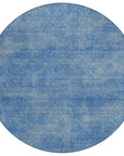 LOOMLAN Rugs Orlena Blue Washable Indoor-Outdoor Rug