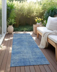 LOOMLAN Rugs Orlena Blue Washable Indoor-Outdoor Rug