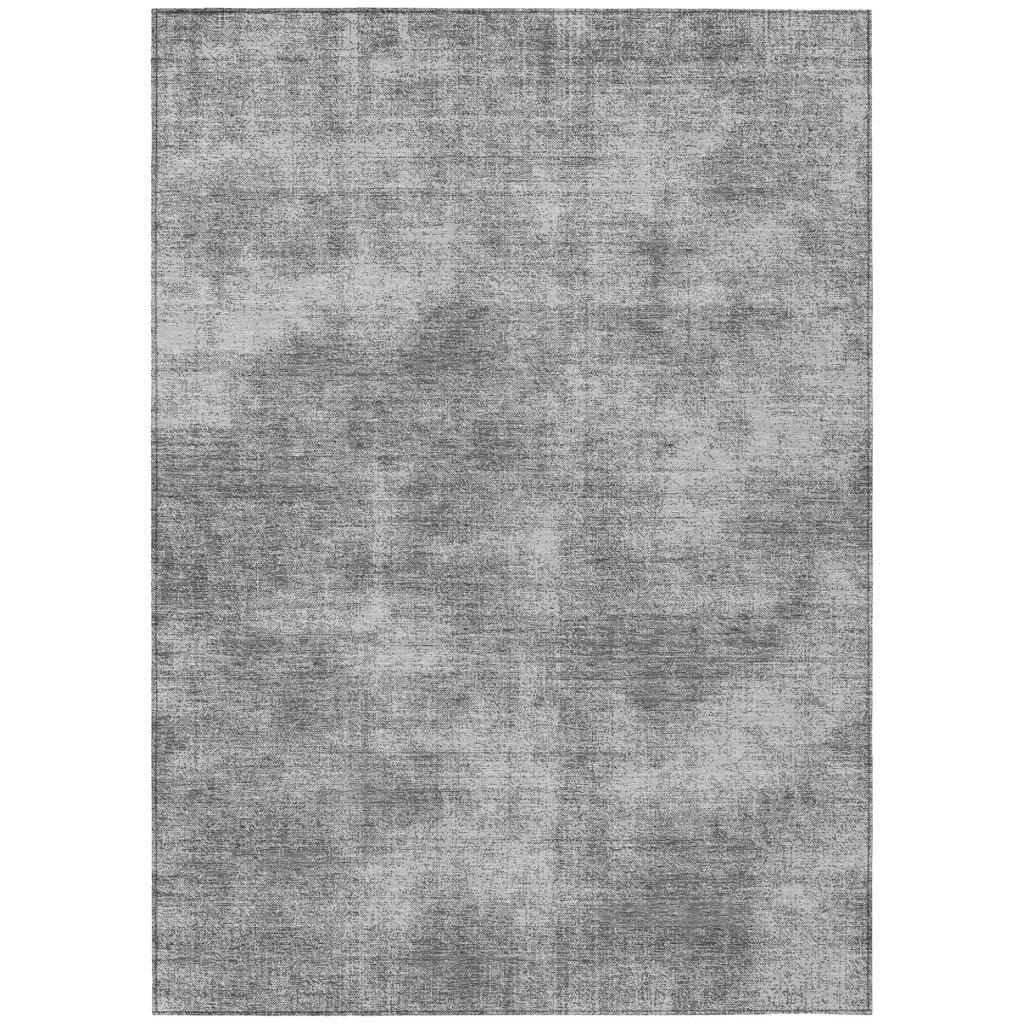 LOOMLAN Rugs Orlena Gray Washable Indoor-Outdoor Rug