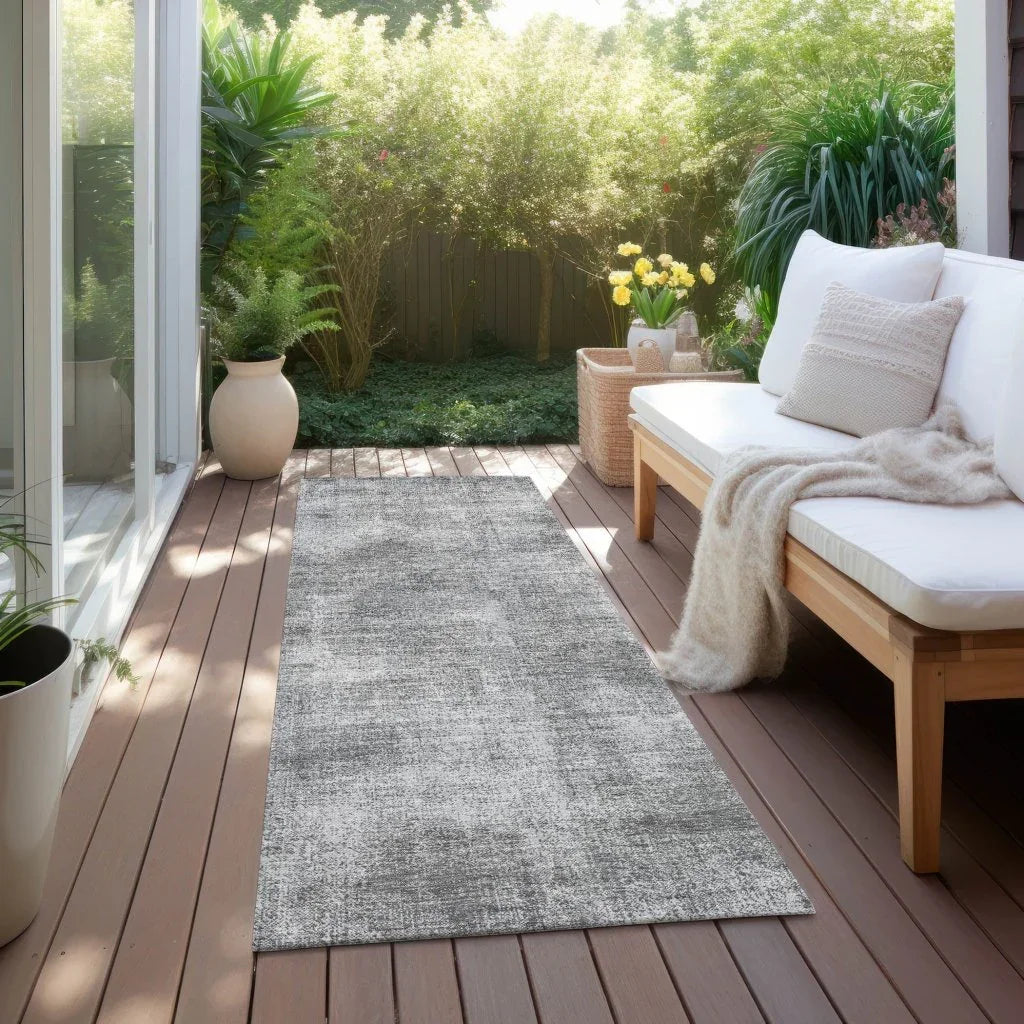 LOOMLAN Rugs Orlena Gray Washable Indoor-Outdoor Rug