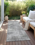 LOOMLAN Rugs Orlena Gray Washable Indoor-Outdoor Rug