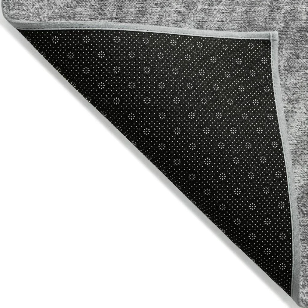 LOOMLAN Rugs Orlena Gray Washable Indoor-Outdoor Rug