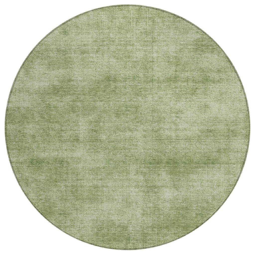 LOOMLAN Rugs Orlena Green Washable Indoor-Outdoor Rug