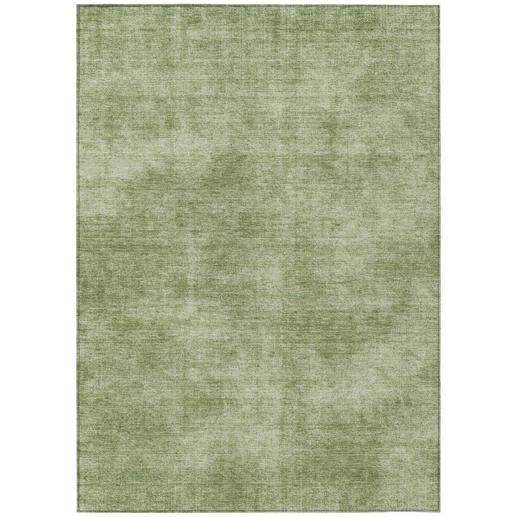 LOOMLAN Rugs Orlena Green Washable Indoor-Outdoor Rug