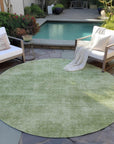 LOOMLAN Rugs Orlena Green Washable Indoor-Outdoor Rug