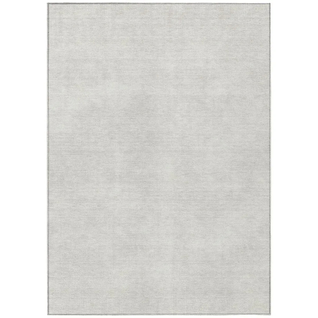 LOOMLAN Rugs Orlena Ivory Washable Indoor-Outdoor Rug
