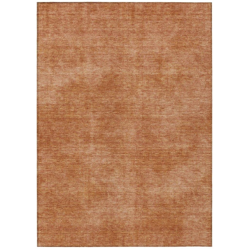 LOOMLAN Rugs Orlena Orange Washable Indoor-Outdoor Rug