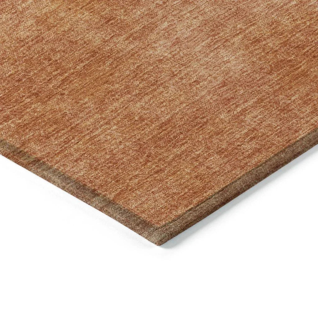 LOOMLAN Rugs Orlena Orange Washable Indoor-Outdoor Rug