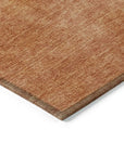 LOOMLAN Rugs Orlena Orange Washable Indoor-Outdoor Rug