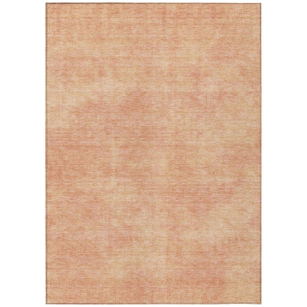 LOOMLAN Rugs Orlena Peach Washable Indoor-Outdoor Rug