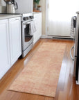 LOOMLAN Rugs Orlena Peach Washable Indoor-Outdoor Rug