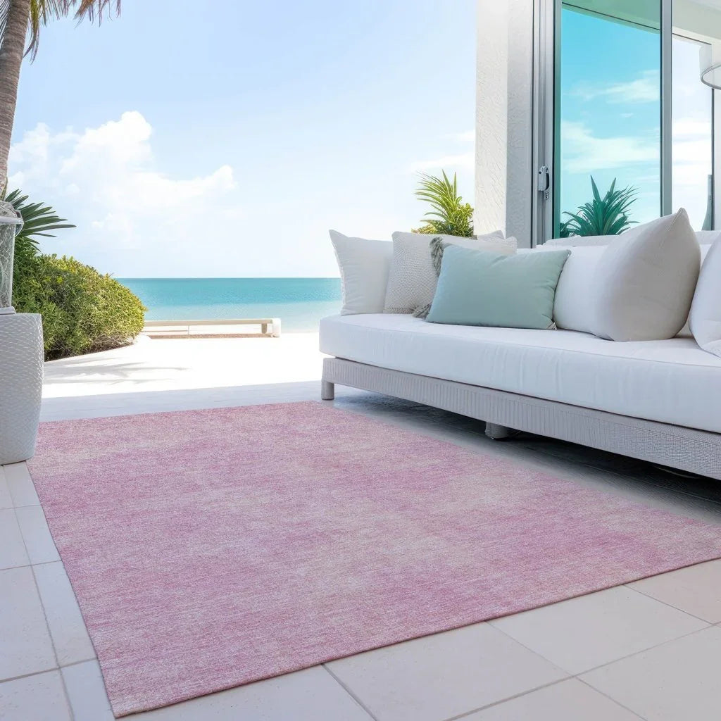 LOOMLAN Rugs Orlena Pink Washable Indoor-Outdoor Rug