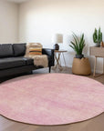LOOMLAN Rugs Orlena Pink Washable Indoor-Outdoor Rug